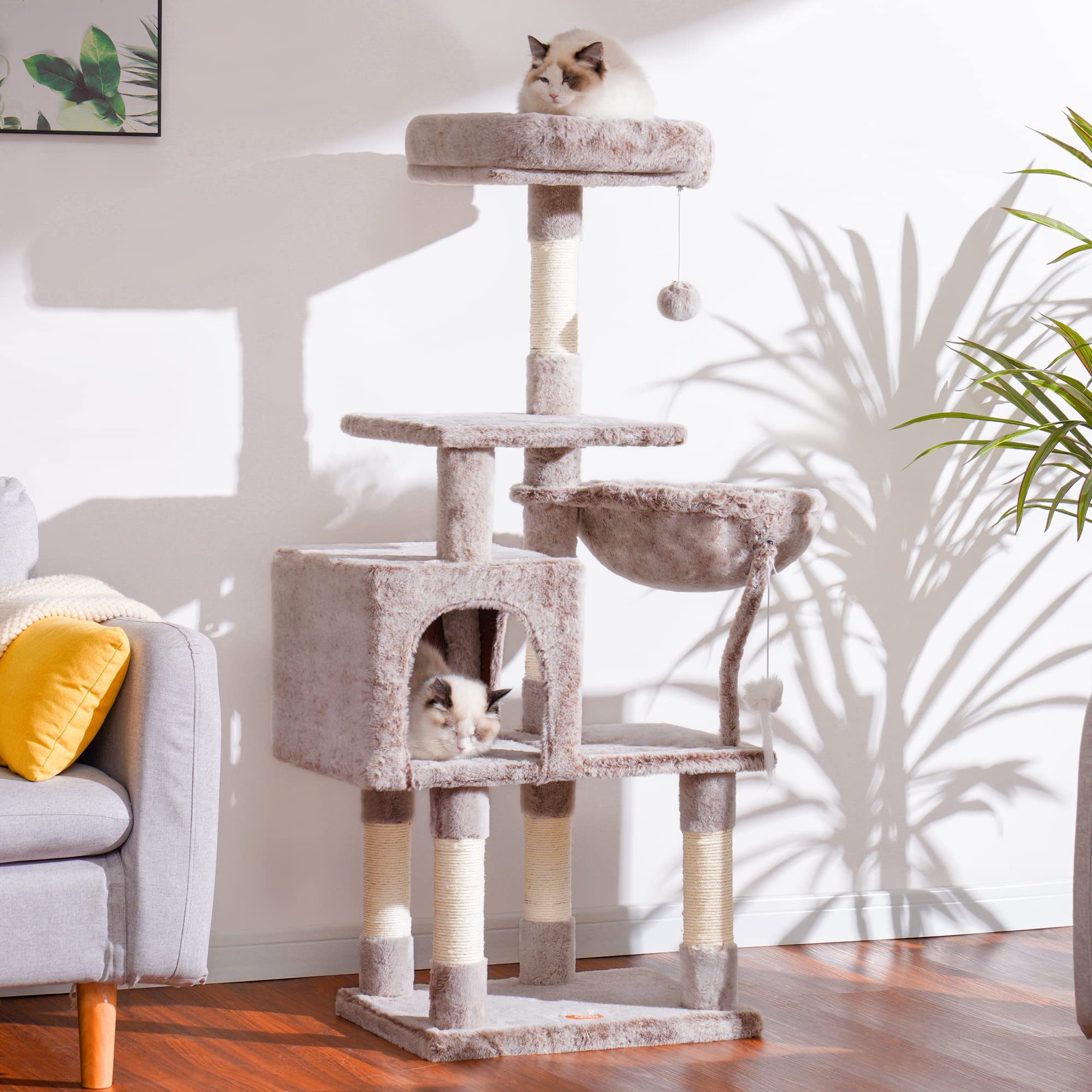 Heybly arbol gato plataforma superior: reposo cómodo y observación elevada.