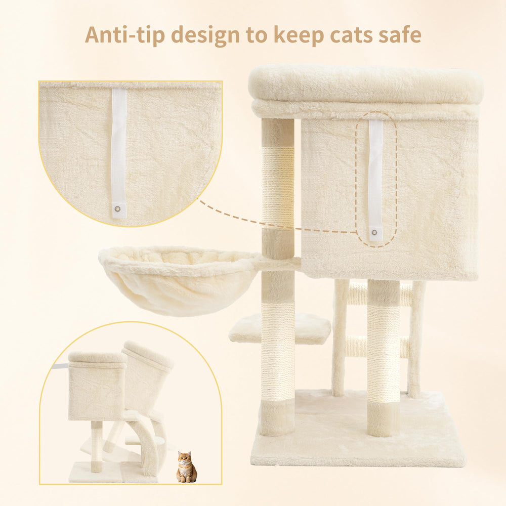 Heybly arbol gato plataforma-top-removible: plataforma removible para ajustar la altura.