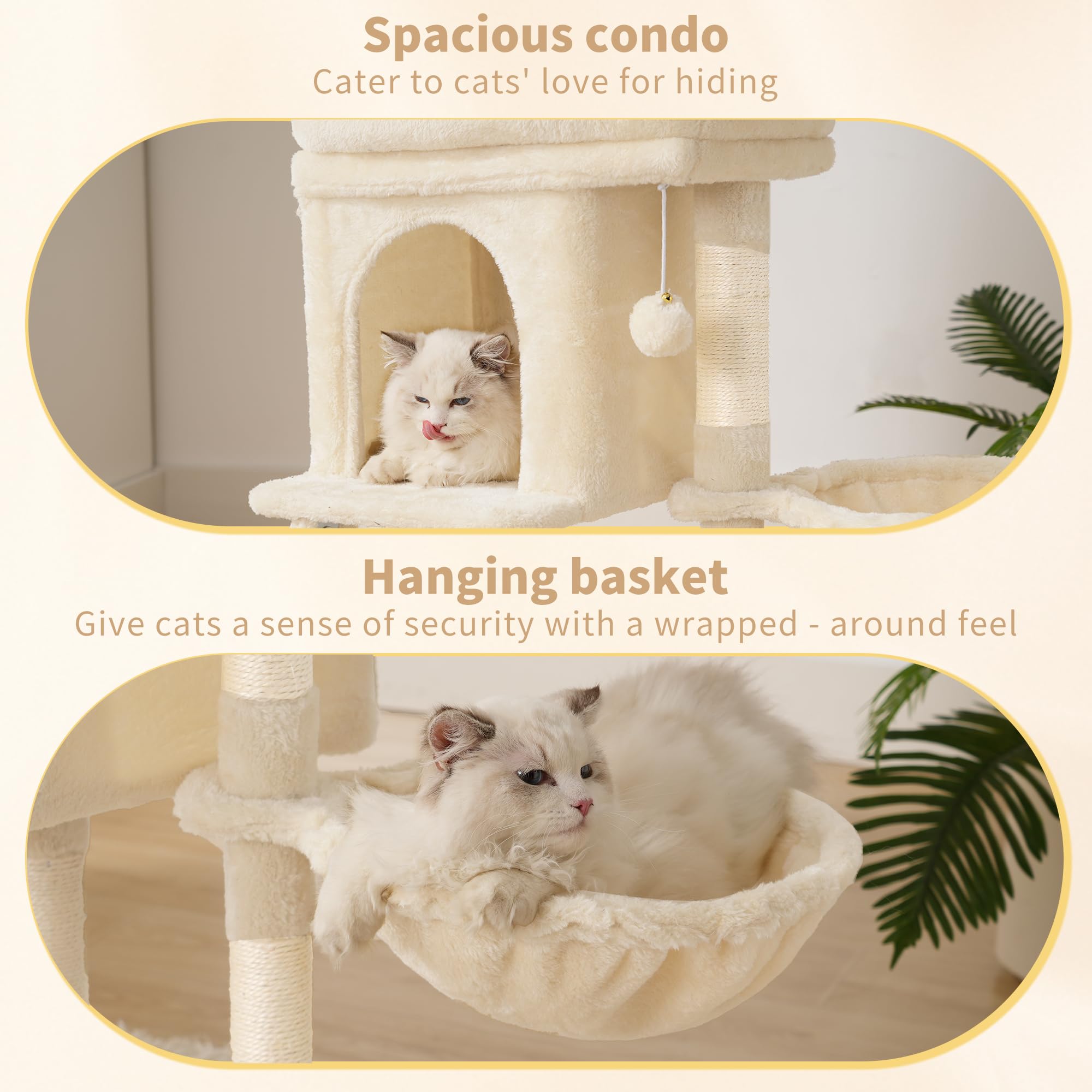 Heybly arbol gato postes-sisal: postes de sisal para rascar y cuidar las uñas.
