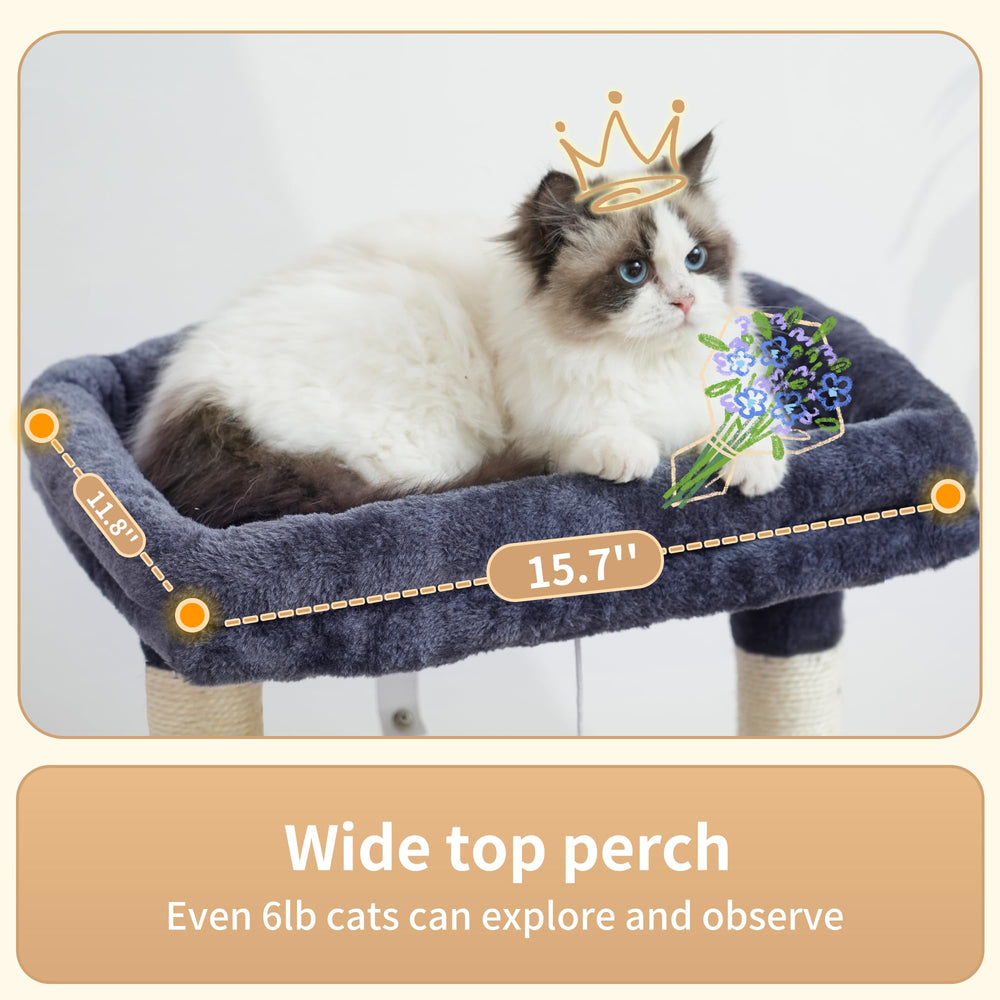 Heybly Arbol Gato: postes de rascar con sisal para uñas afiladas