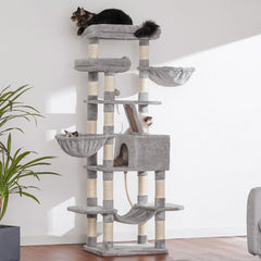 Heybly árbol para gatos 68 pulgadas, hamaca relajante para momentos de ocio.
