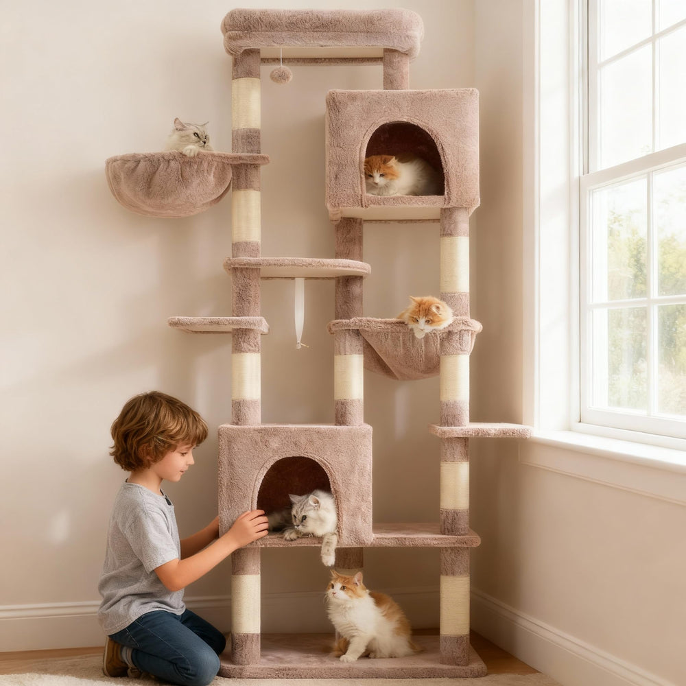 Heybly árbol-gatos base anti-vuelco para juego activo