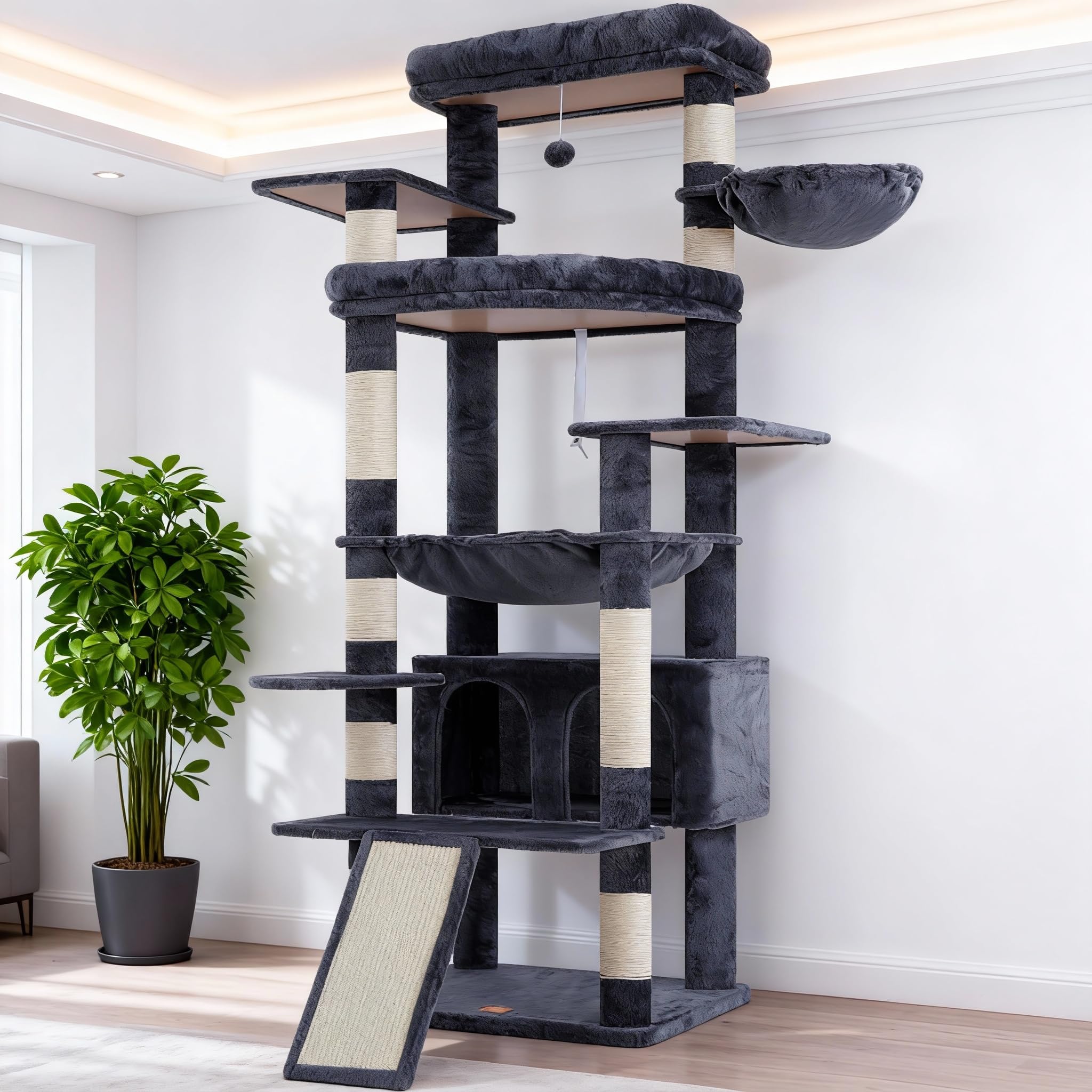 Heybly arbol-gatos-grandes-base-amplia para mayor estabilidad