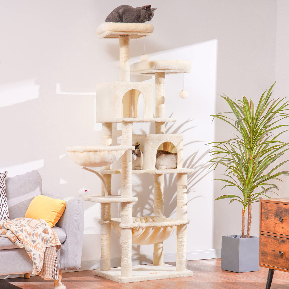 Heybly arbol-gatos-hamaca-comoda, descanso relajante en altura.