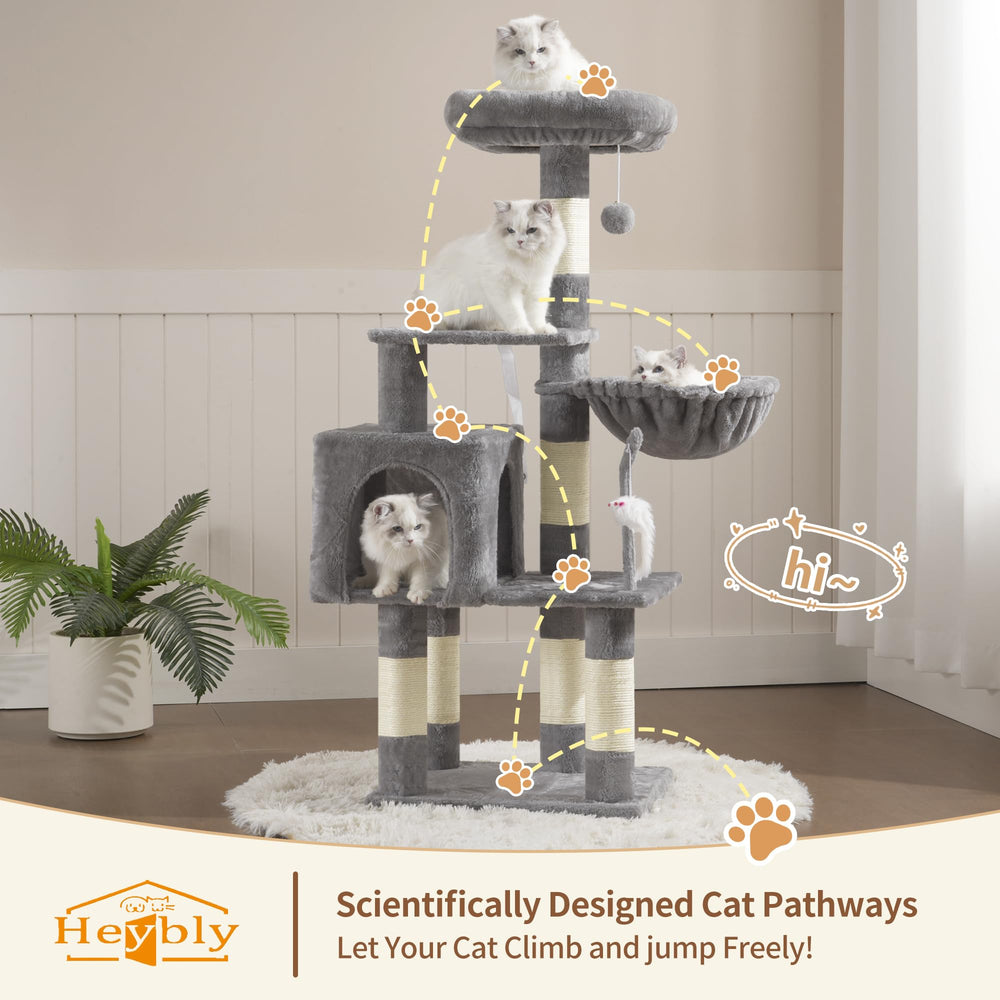 Heybly arbol para gatos: hamaca comoda para relajarse y observar desde arriba