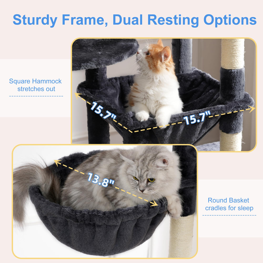 Heybly arbol para gatos: hamaca cómoda para relajarse.