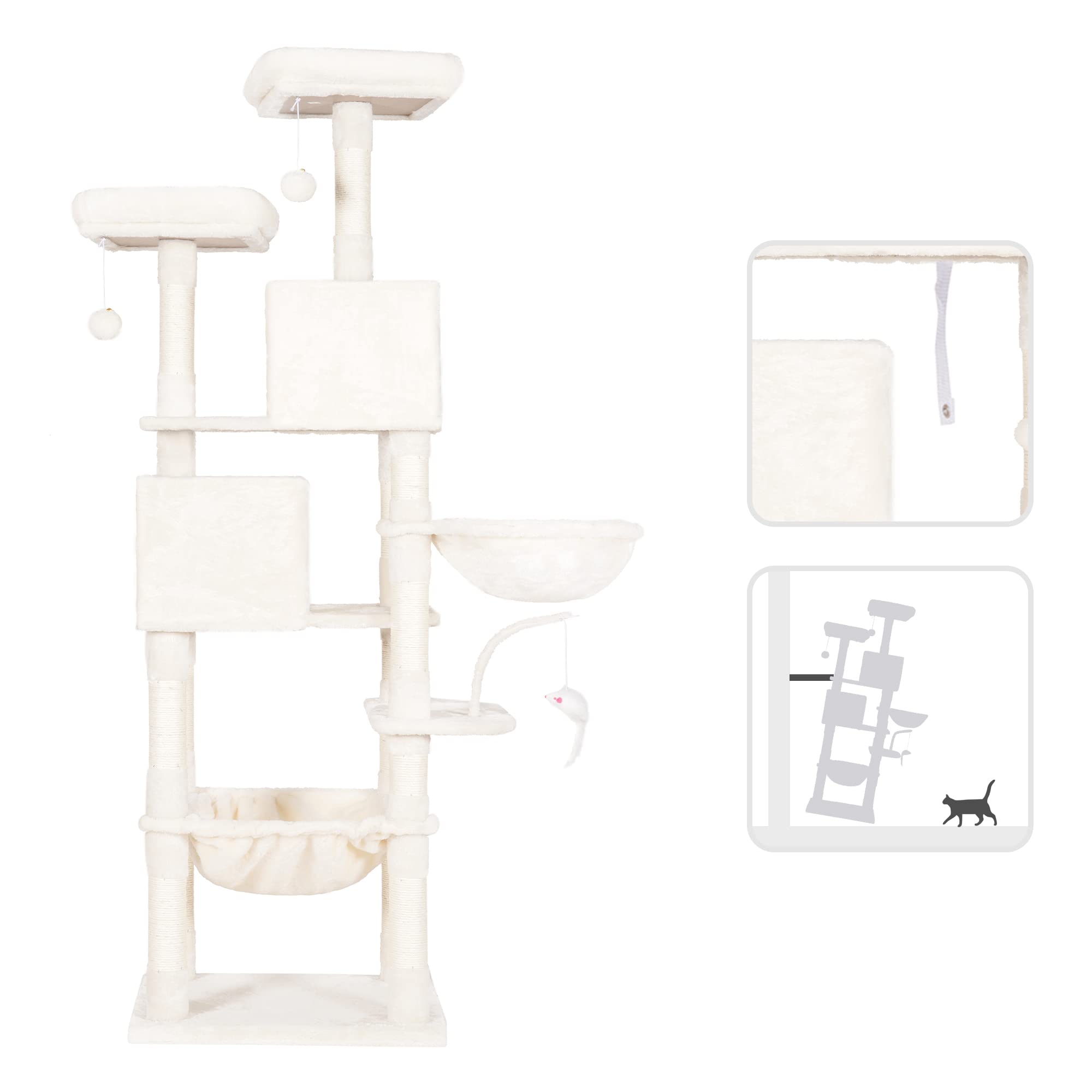 Heybly arbol-gatos-juego-interactivo, experiencias de entretenimiento compartido.