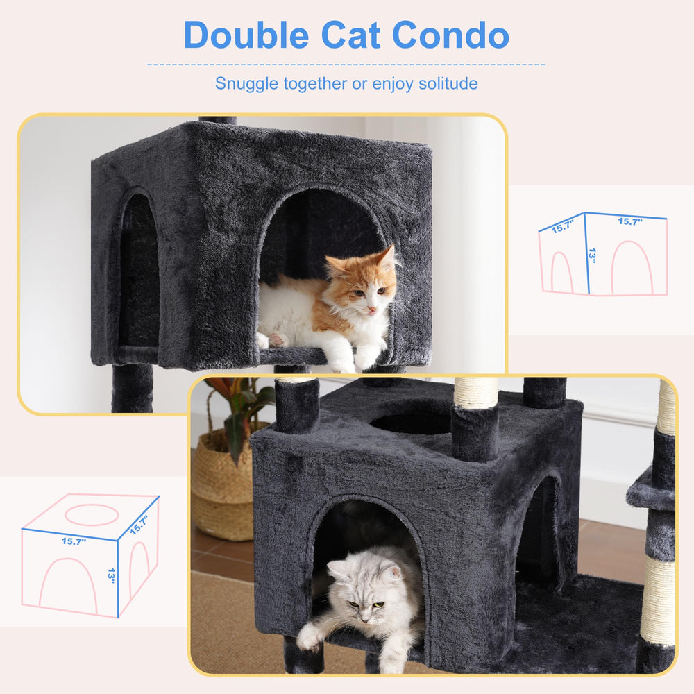 Heybly arbol para gatos: montaje fácil con guía clara y herramientas.
