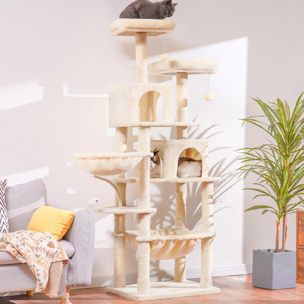 Heybly arbol-gatos-plataforma-superior-comoda, lugar suave para siestas.