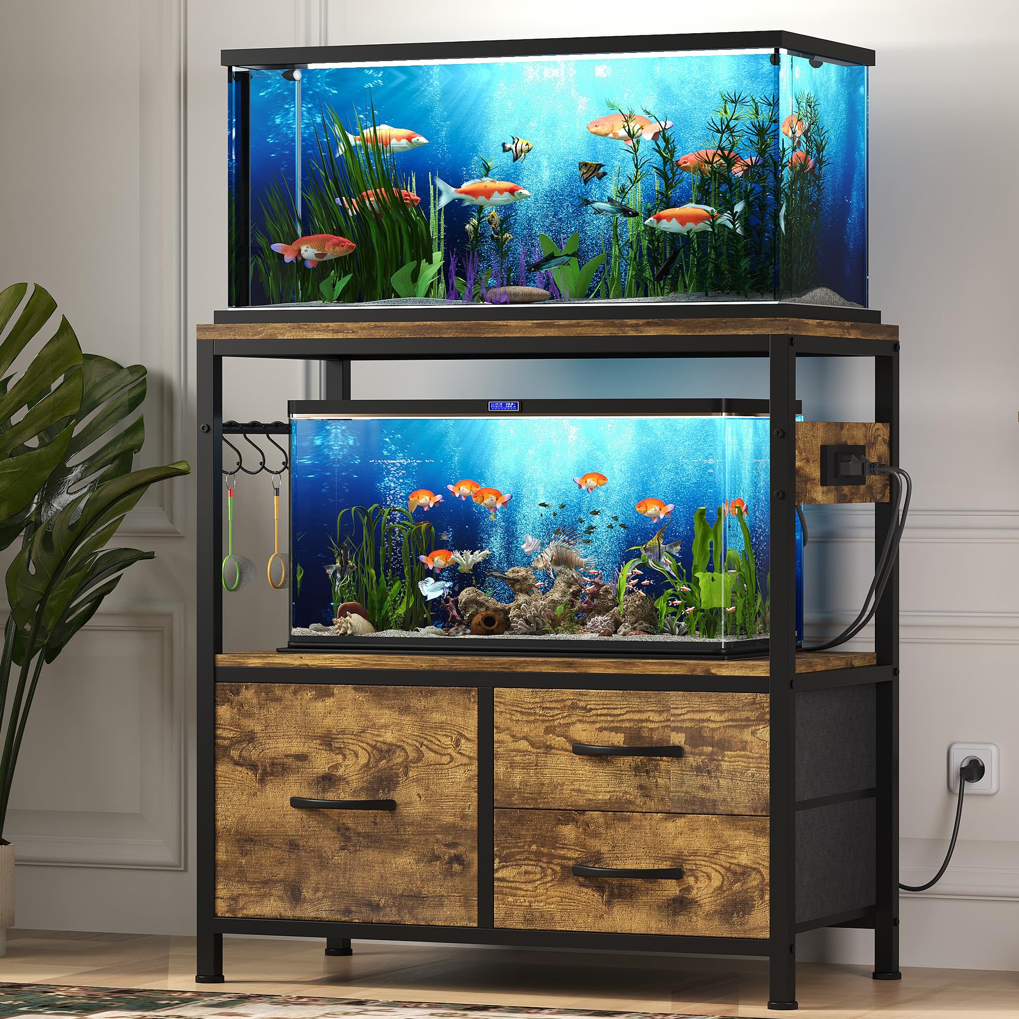 Heybly banco pecera 20-29 galones superficie estable para observar tus peces