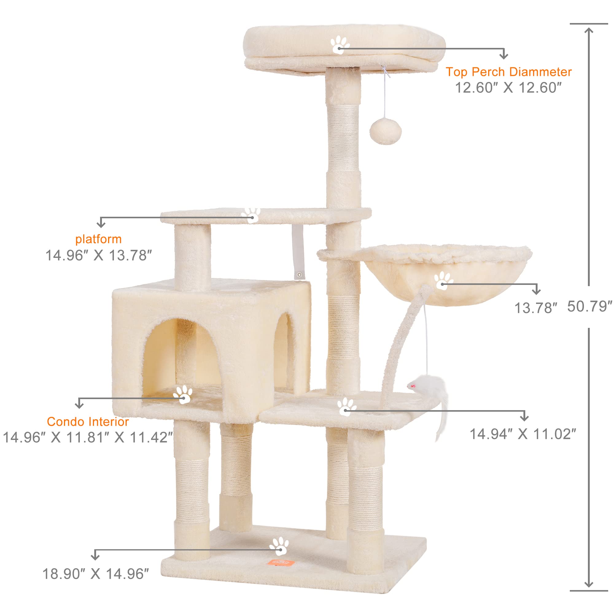 Heybly casa para gatos acolchada: refugio suave para dormir y relajarse.