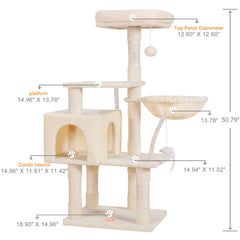 Heybly casa para gatos acolchada: refugio suave para dormir y relajarse.
