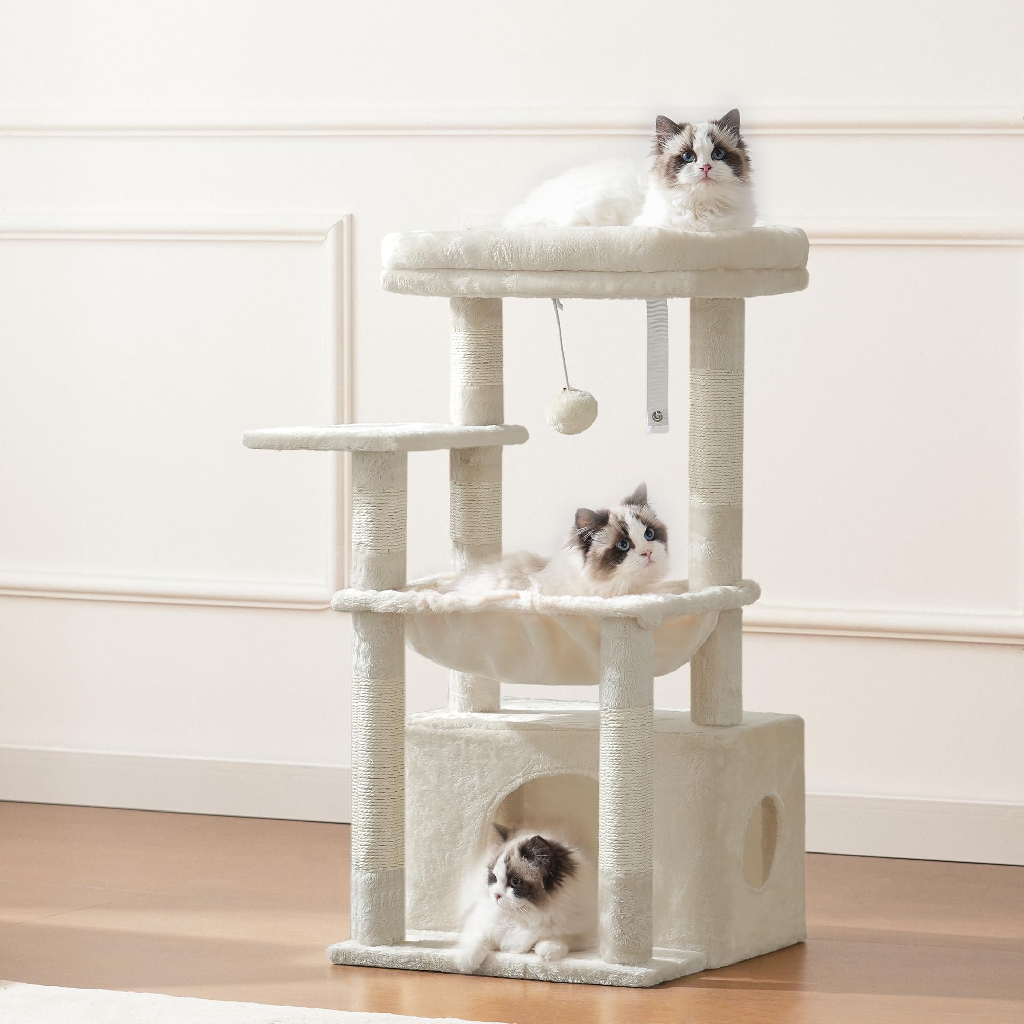 Heybly Cat Tree: balón colgante para entretenimiento de interior