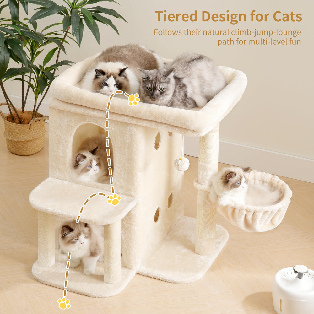 Heybly cesta para gato gruesa y acogedora para siestas.