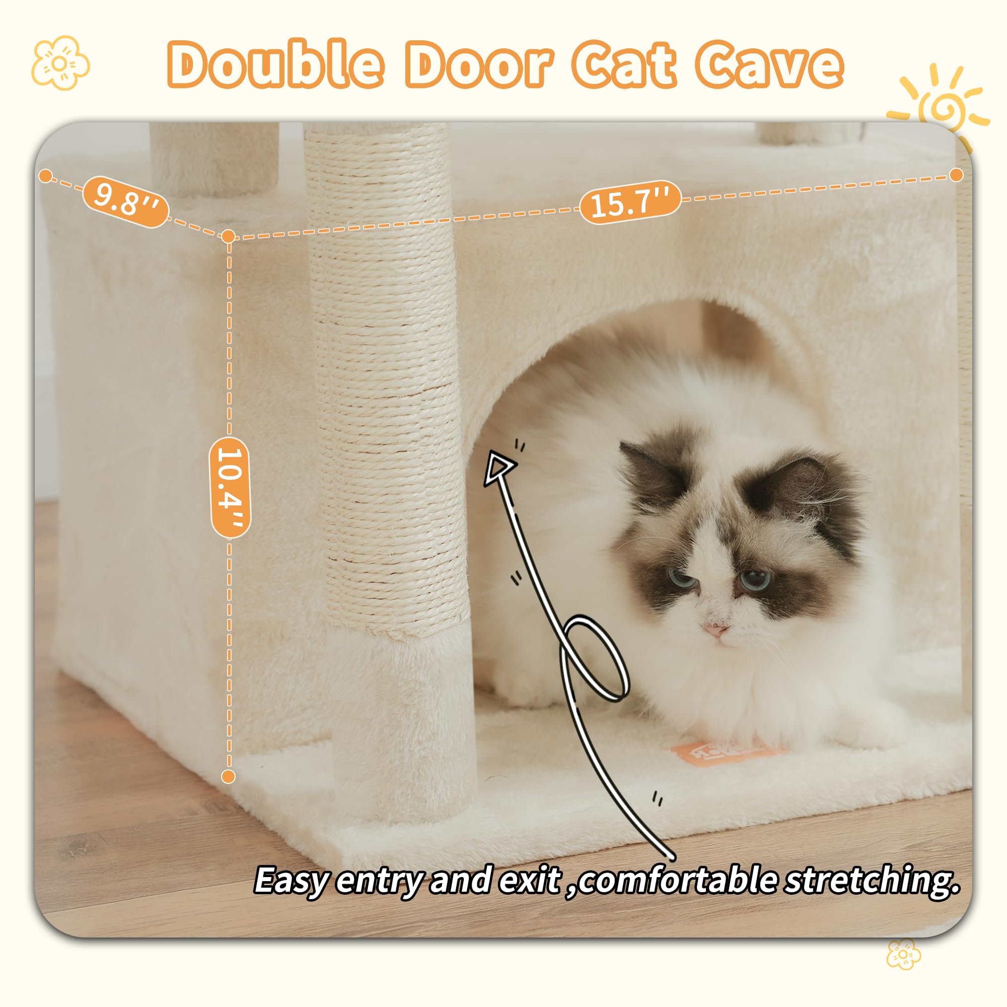 Heybly Cat Tree: diseño multicapa estable para exploración segura