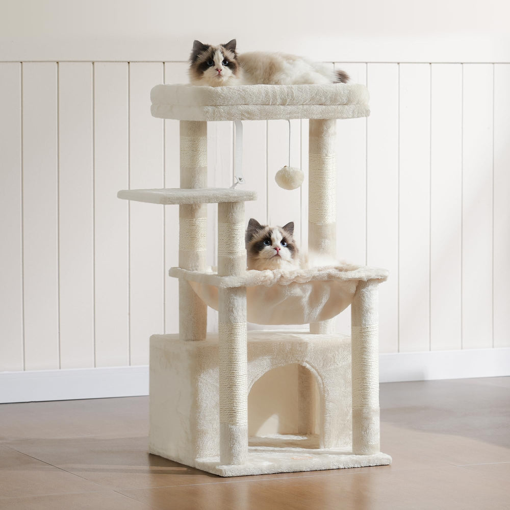 Heybly Cat Tree: espacio oculto para descanso privado