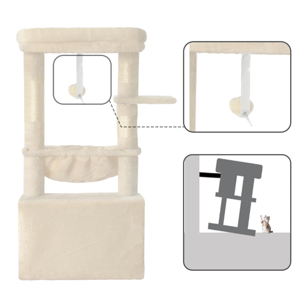 Heybly Cat Tree: montaje sencillo con instrucciones claras y piezas que encajan