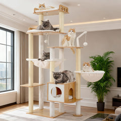 Heybly Cat Tree plataforma superior para descanso y vigilancia desde la altura