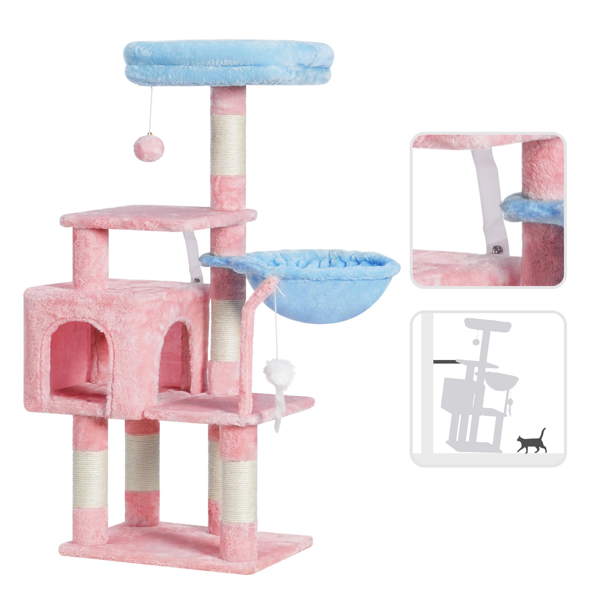 Heybly cesta-confort-gatos: refugio envolvente para siestas calmantes