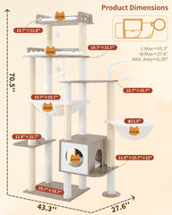 Heybly condo felino: refugio privado para siestas tranquilas