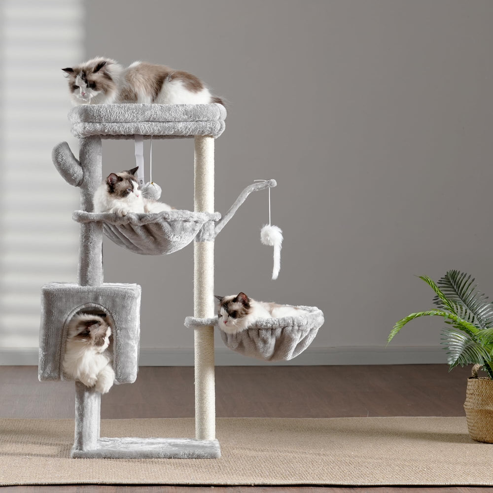 Heybly estructura estable apta para dos gatos.