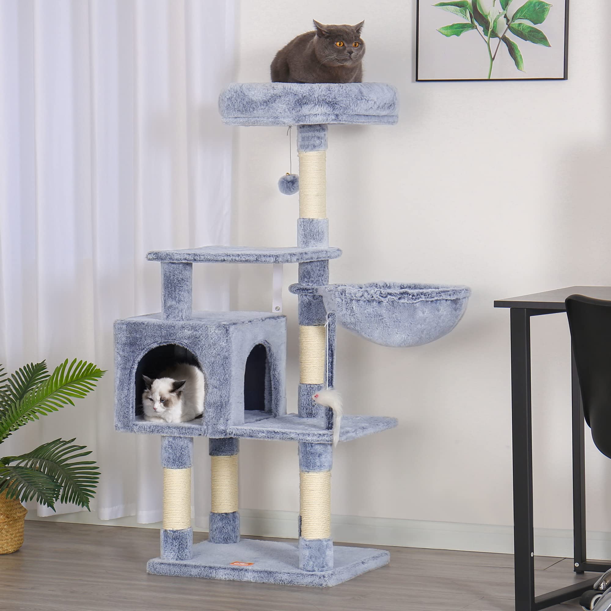 Heybly plataforma superior amovible ideal como cama temporal para gatitos.