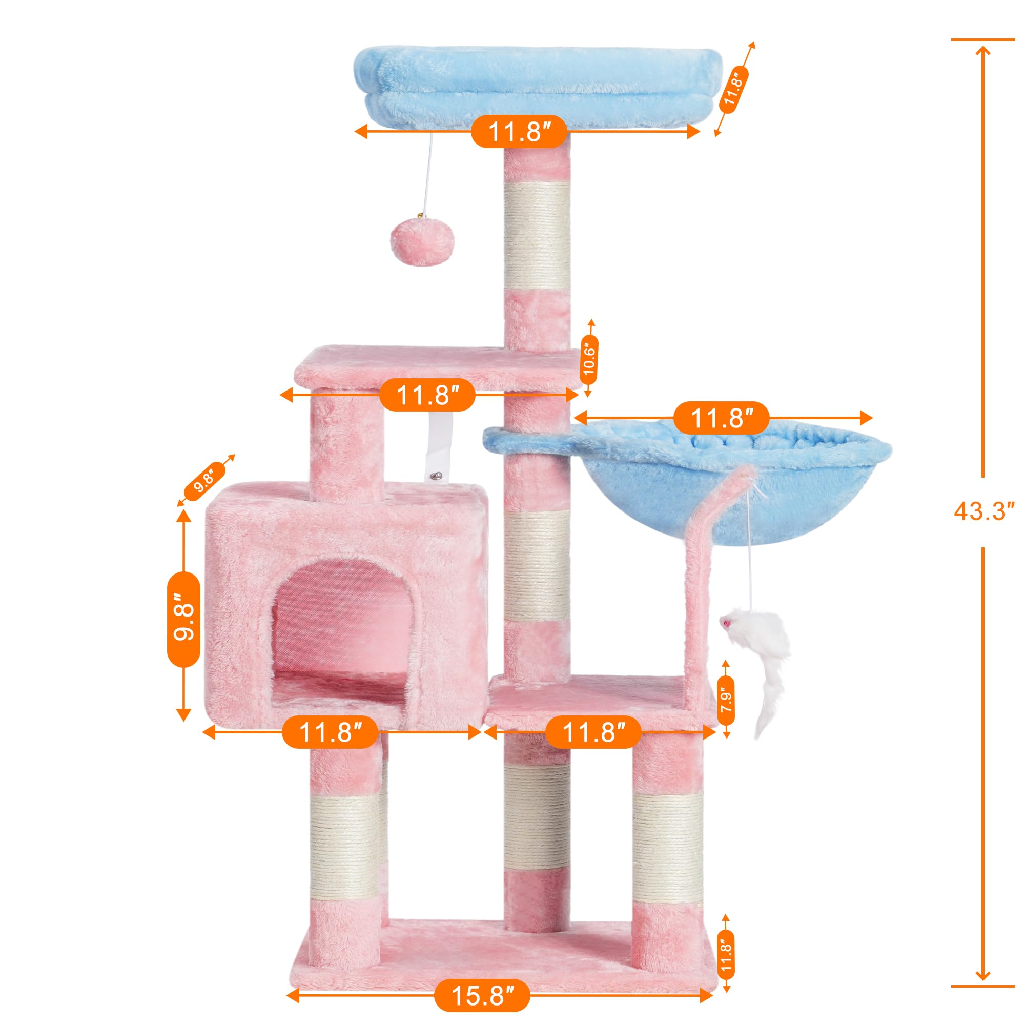 Heybly postes-sisal-afilar: resistente para arañar y ejercitar