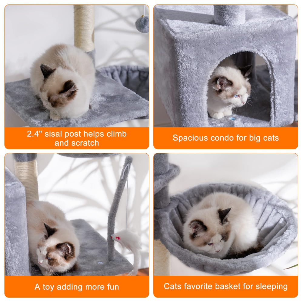 Heybly Postes Sisal Rasca-Gatos: rasca naturalmente las uñas y canaliza la energía.