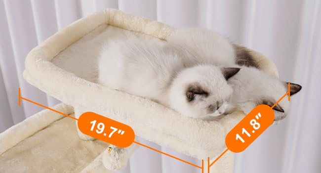 Heybly Tall Cat Tree: postes de sisal para rascar naturalmente.