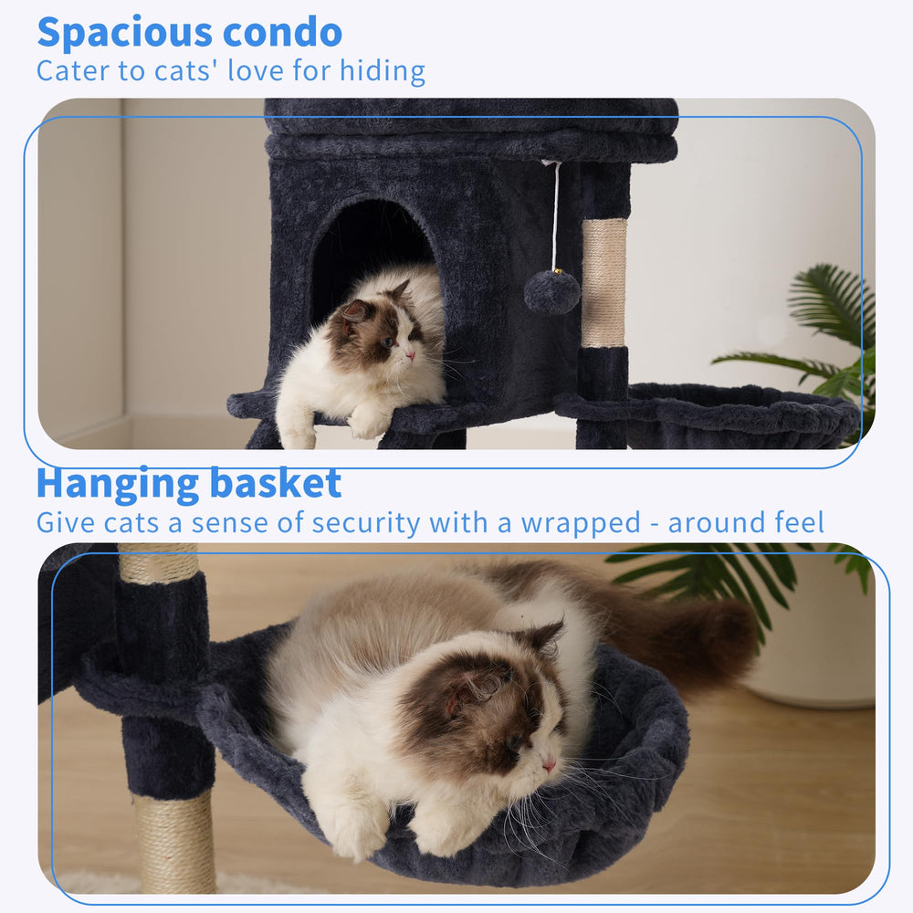Heybly torre-gato postes de sisal ofrecen rascado abundante
