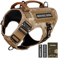 HEYCAHVA arnés táctico desértico para perros, ideal para aventuras al aire libre