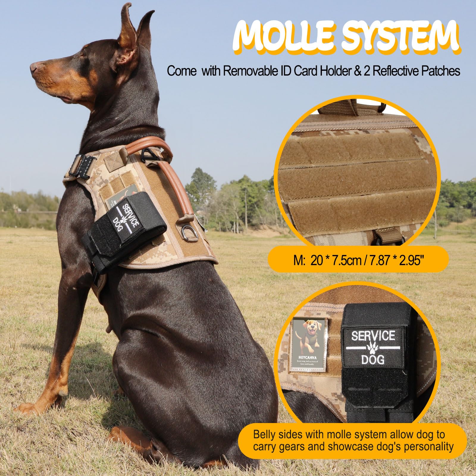 HEYCAHVA sistema MOLLE lateral para accesorios y bolsillos