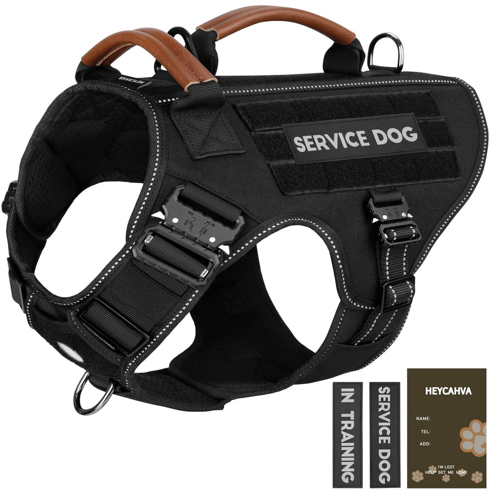 HEYCAHVA arnés táctico para perro mediano o grande con ajuste cómodo y seguro