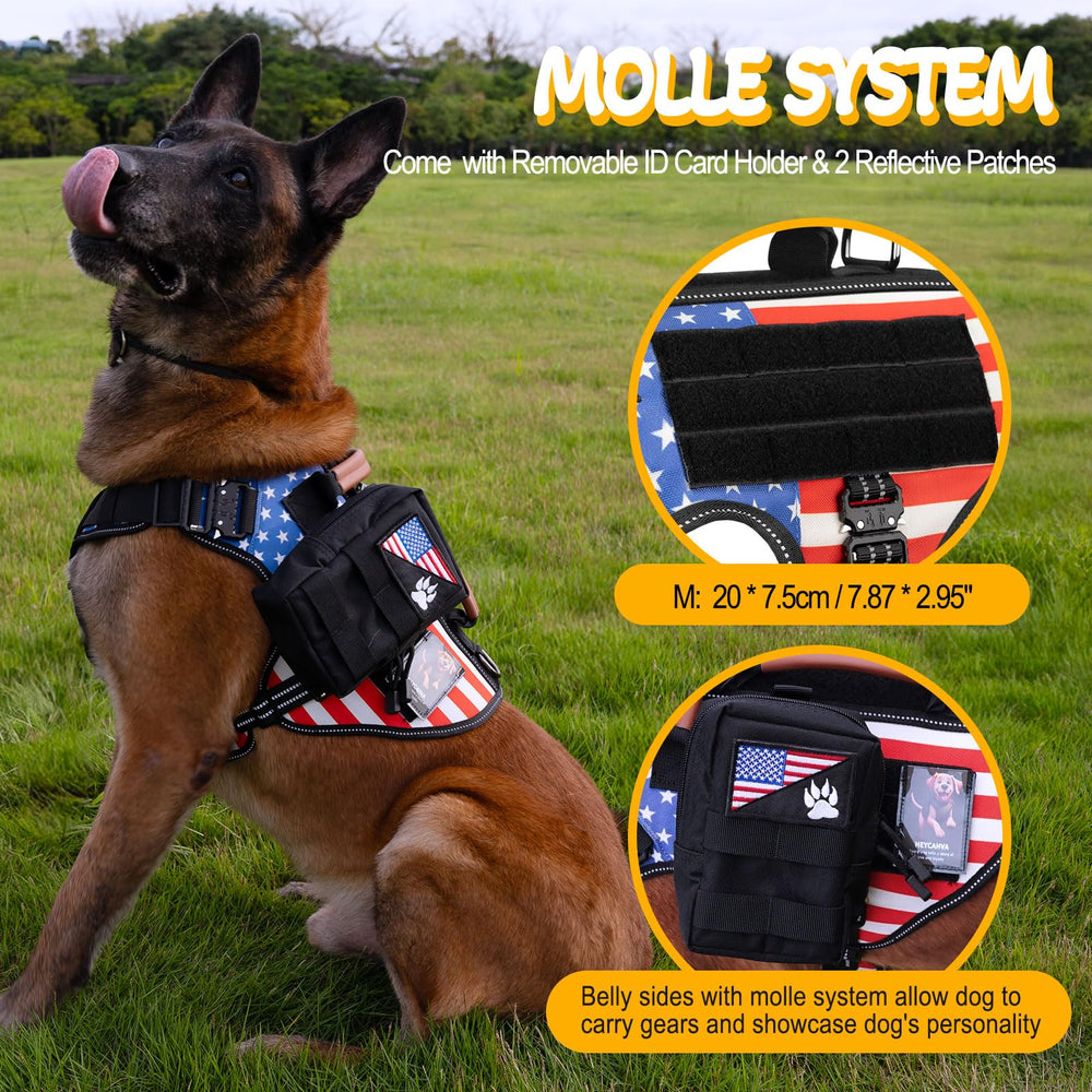 Sistema MOLLE lateral para accesorios y parches.