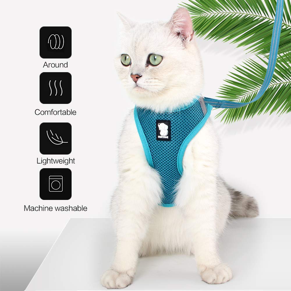 HEYWEAN Arnes Gato 360 Envoltura Pecho para presión uniforme y seguridad.