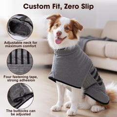 Ajuste seguro con Velcro en la cintura para perros de distintos tamaños