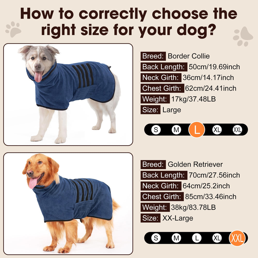 Bata HezzLuv para perros apta para lavadora y lavado fácil.