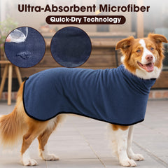 Bata HezzLuv para perros, microfibra suave y duradera de doble cara.
