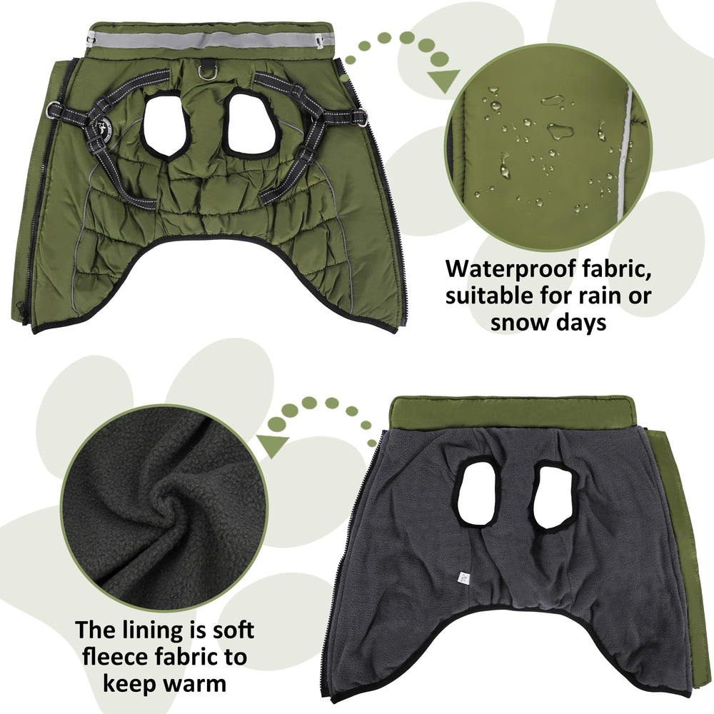 HezzLuv chaqueta impermeable con forro de pelo para calor suave.
