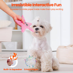 Juguete HGB con sonido y forma estelar para perros pequeños.