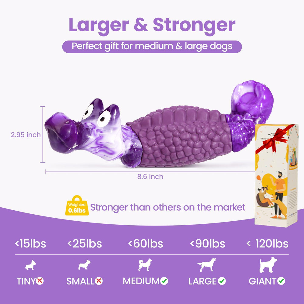 Juguete HGB recomendado como regalo para perros robustos y activos.