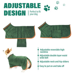 HhiMyOct: cuello ajustable para un ajuste cómodo tras el baño.