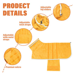 HhiMyOct microfibra suave, detalle de tela, absorbe humedad para secar rápidamente.
