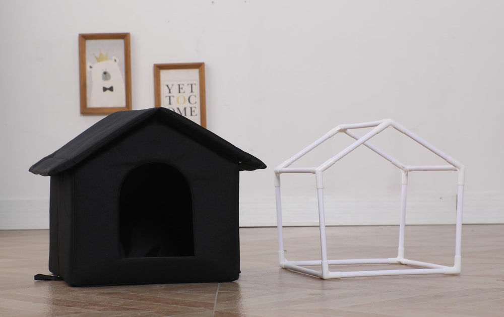Casa de gato hhong-ri-sheng, interior acogedor para refugiarse del frío.