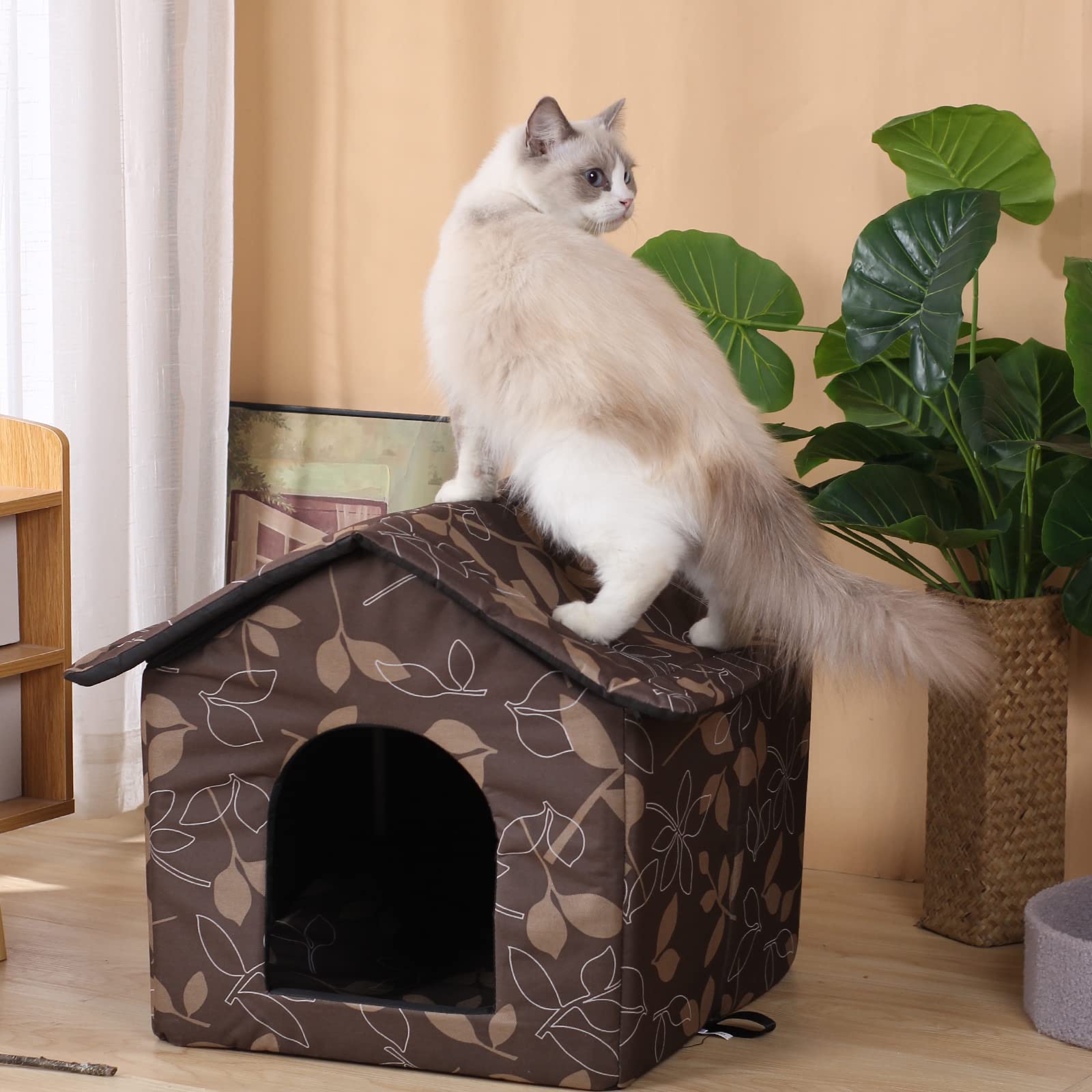 HHONG RI SHENG interior casa gato: cama desmontable para lavar y secar fácilmente.