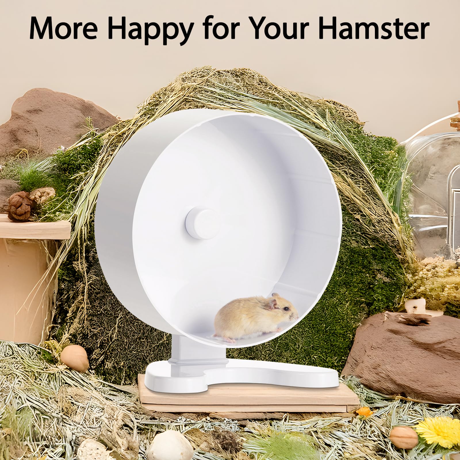 Hi-ERA rueda hamster bandas antideslizantes para mayor estabilidad