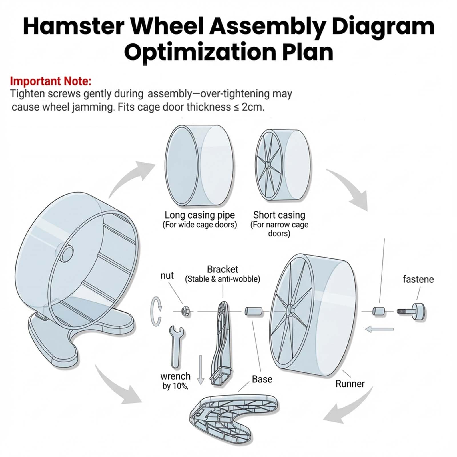 Hi-ERA limpieza fácil de la rueda hamster bajo el grifo