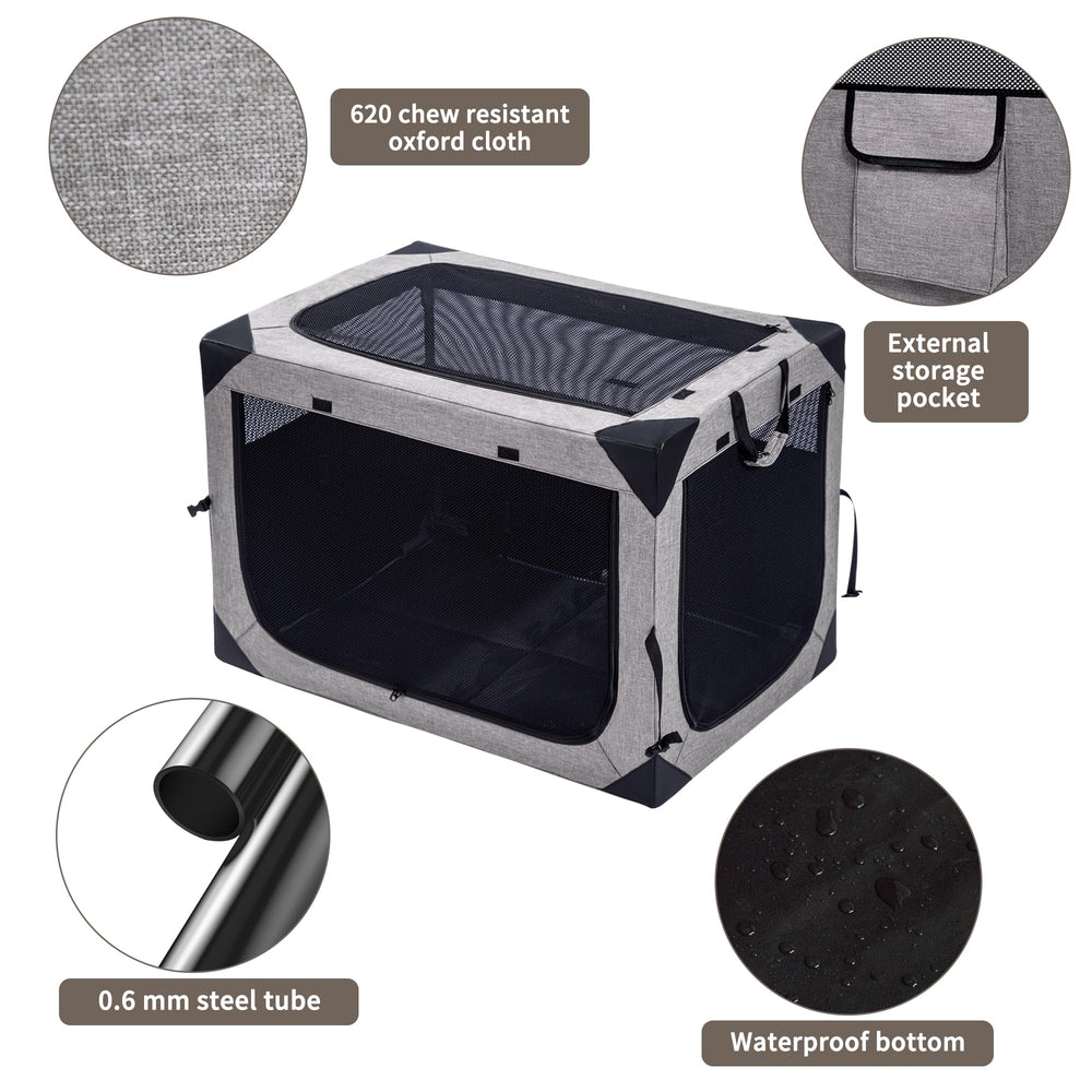 Hiaksedt jaula perro multipropósito interior exterior ofrece uso versátil para casa y viaje