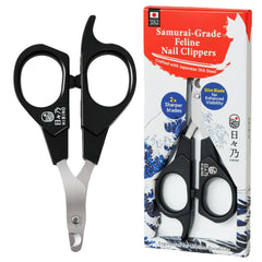 HIBINO Samurai grado corta uñas gato: filo preciso para cortes suaves y seguros