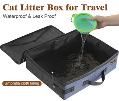 HiCaptain caja plegable con tapa para contener olores durante el viaje.